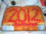 Picture Title - Beautiful upside down cake Daisey and Robert made for us. 