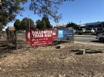 Picture Title - Our Halloween banner on the Crenshaw fence