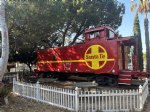 Picture Title - Lettering the Back side of caboose is done. 