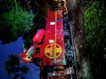 Picture Title - Caboose lit up for the holiday night run