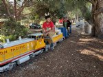 Picture Title - Michael and Criss running Trains before the Christmas party